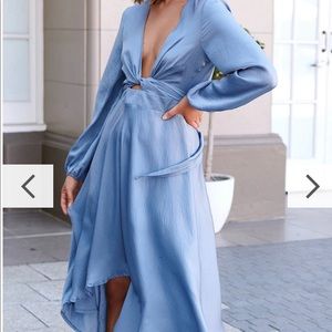 Dusty Blue Starry Nights dress by Billy J